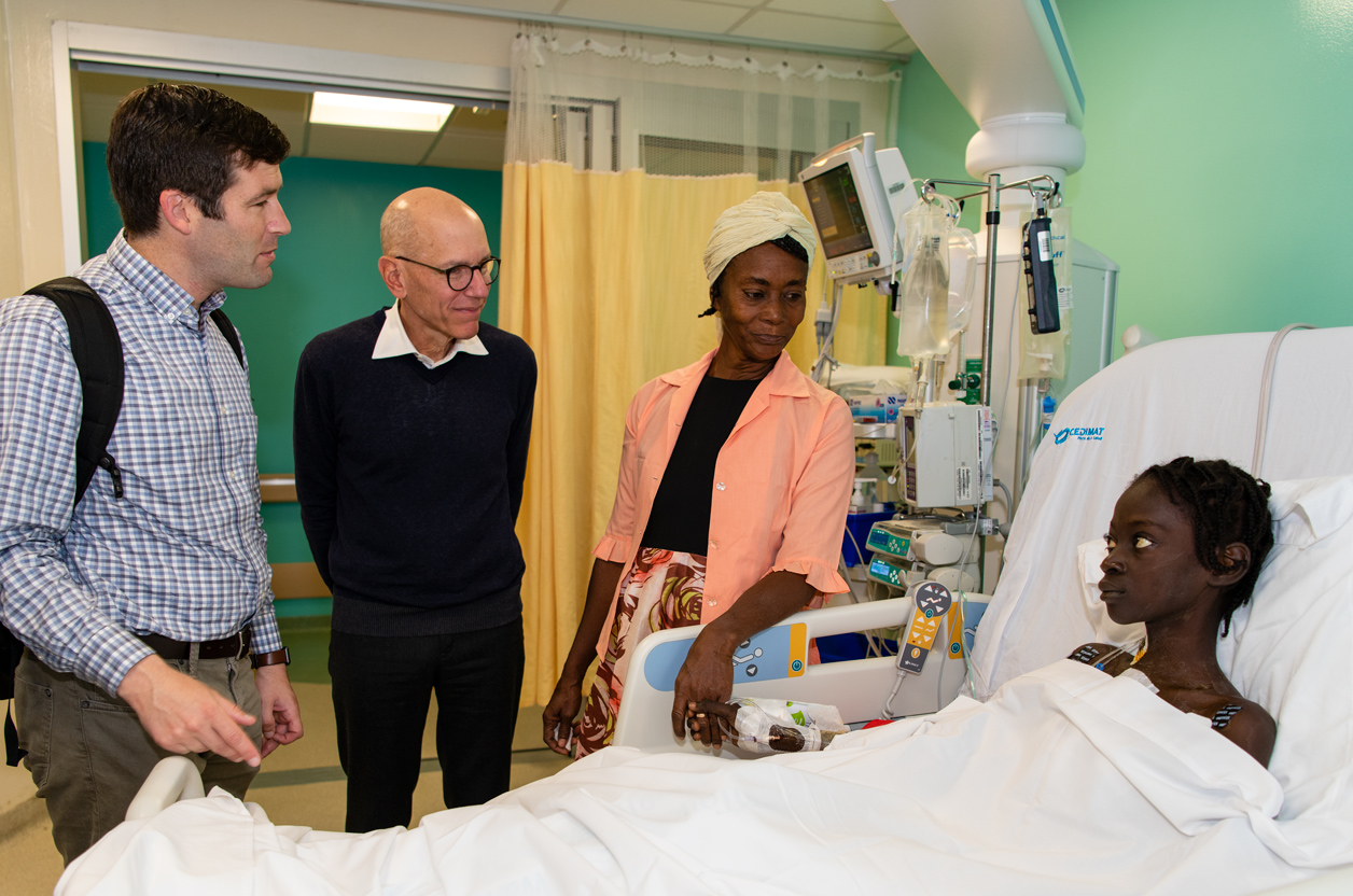 Naika and her mother meet with Dr. Adams before surgery