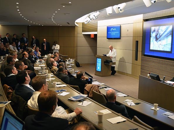Dr. David Adams presents a complex mitral valve repair case to physicians from around the world.