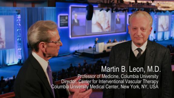 Screen capture of the video Martin B. Leon: Transcatheter Mitral Approach