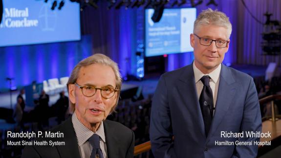 Screen capture of the video Richard Whitlock: Left Atrial Appendage Exclusion for Prophylactic Stroke Reduction Trial