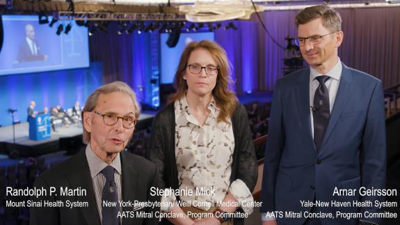 Screen capture of the video Stephanie Mick Arnar Geirsson: Robotic Mitral Valve Repair