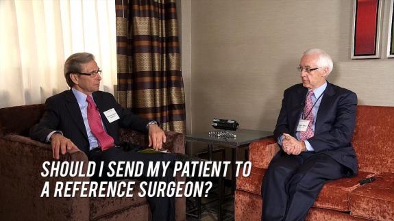 Screen capture of the video Michael Mack: Should I Send My Patient to A Reference Surgeon?
