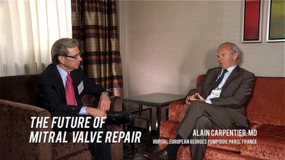 Screen capture of the video Alain Carpentier: The Future of Mitral Valve Repair
