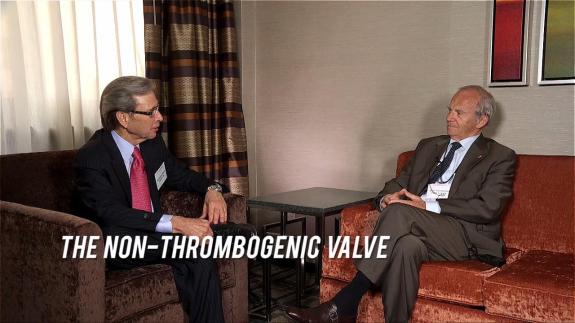 Screen capture of the video Alain Carpentier: The Non-thrombogenic Valve