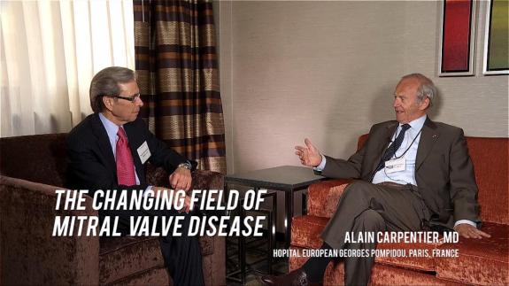 Screen capture of the video Alain Carpentier: The Changing Field of Mitral Valve Disease