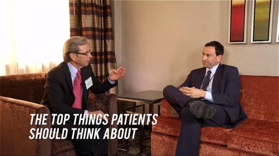 Screen capture of the video Adam Pick: The Top Things Patients Should Think About
