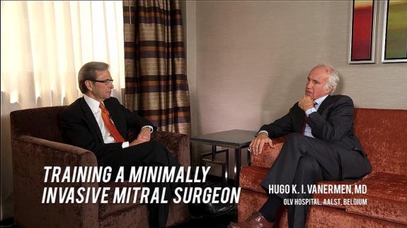 Screen capture of the video Hugo Vanerman: Training A Minimally Invasive Mitral Surgeon