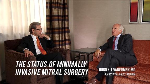 Screen capture of the video Hugo Vanerman: Status of Minimally Invasive Mitral Surgery