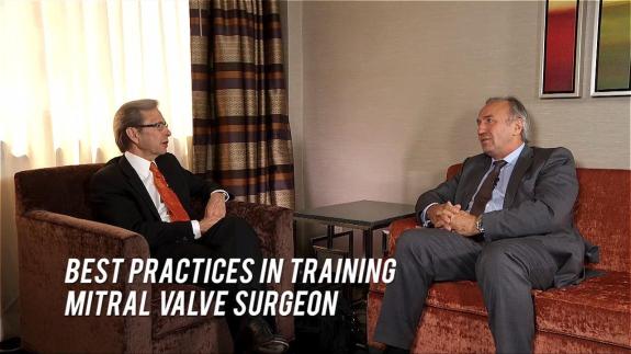 Screen capture of the video Fred Mohr: Best Practices in Training A Mitral Valve Surgeon