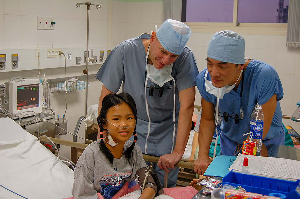 Dr. Adams on a mission in Viet Nam